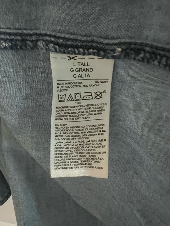 Denim Tiered Tank Dress - Picture 3 of 4